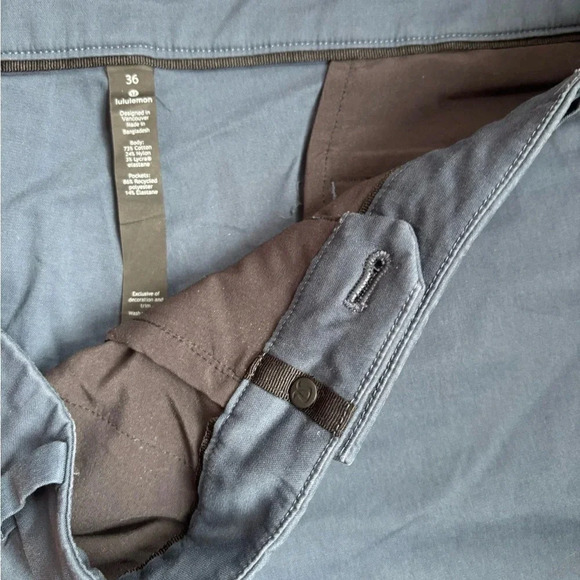 Lululemon Commission Short Slim Chino 9" True Navy Size 36 Style # M7AAAS - Picture 10 of 11